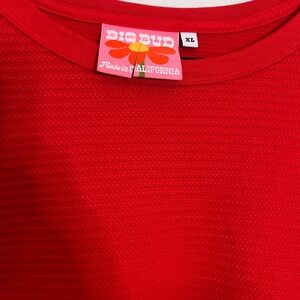 Big Bud Press Red Thermal Long Sleeved Shirt